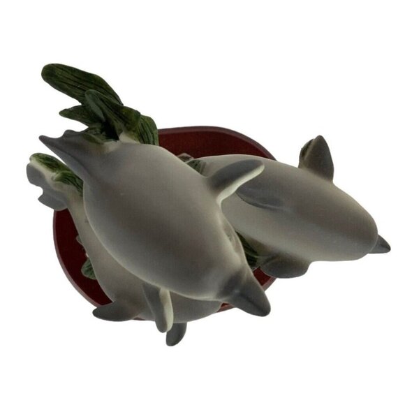 Poly Collection Dolphin Family Figurine Hand Painted Resin Sea Life Ocean Decor - Picture 5 of 6